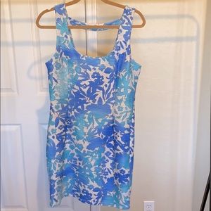 Sleeveless mid-length floral dress